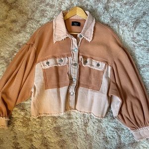 Vici dolls cropped shacket